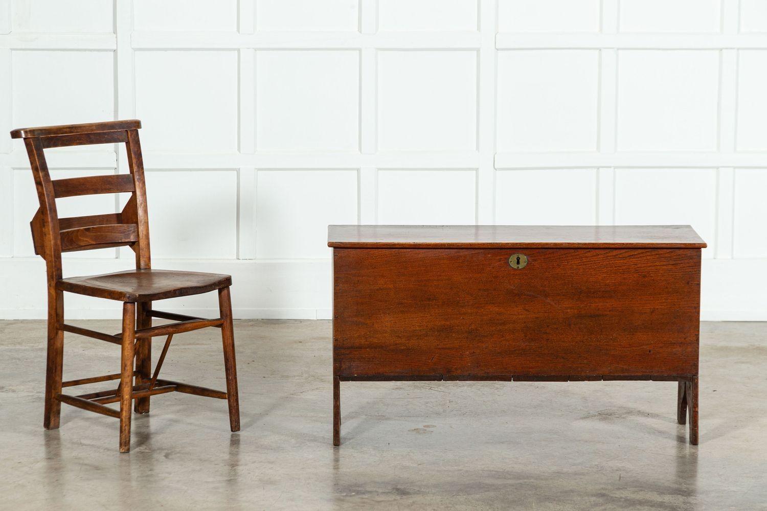 19thC English Oak Coffer 1