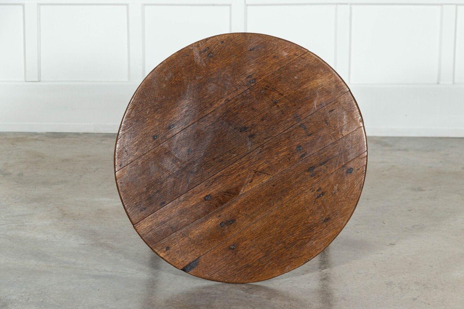 circa 1830
19thC English Oak Cricket Table
sku 1584
W73 x D73 x H62cm