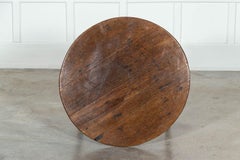 19thC English Oak Cricket Table
