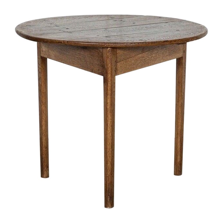 19thC English Oak Cricket Table