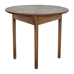 19thC English Oak Cricket Table