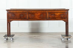 19thC English Oak Dresser Base