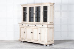 19thC English Oak Glazed Chemist Shop Display Cabinet