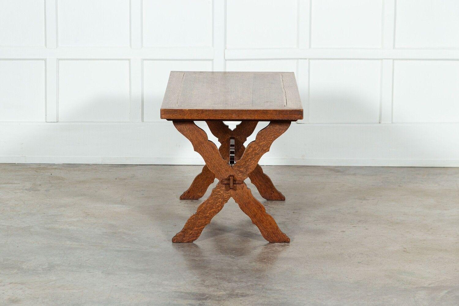 19thC English Oak Occasional / Coffee Table For Sale 2