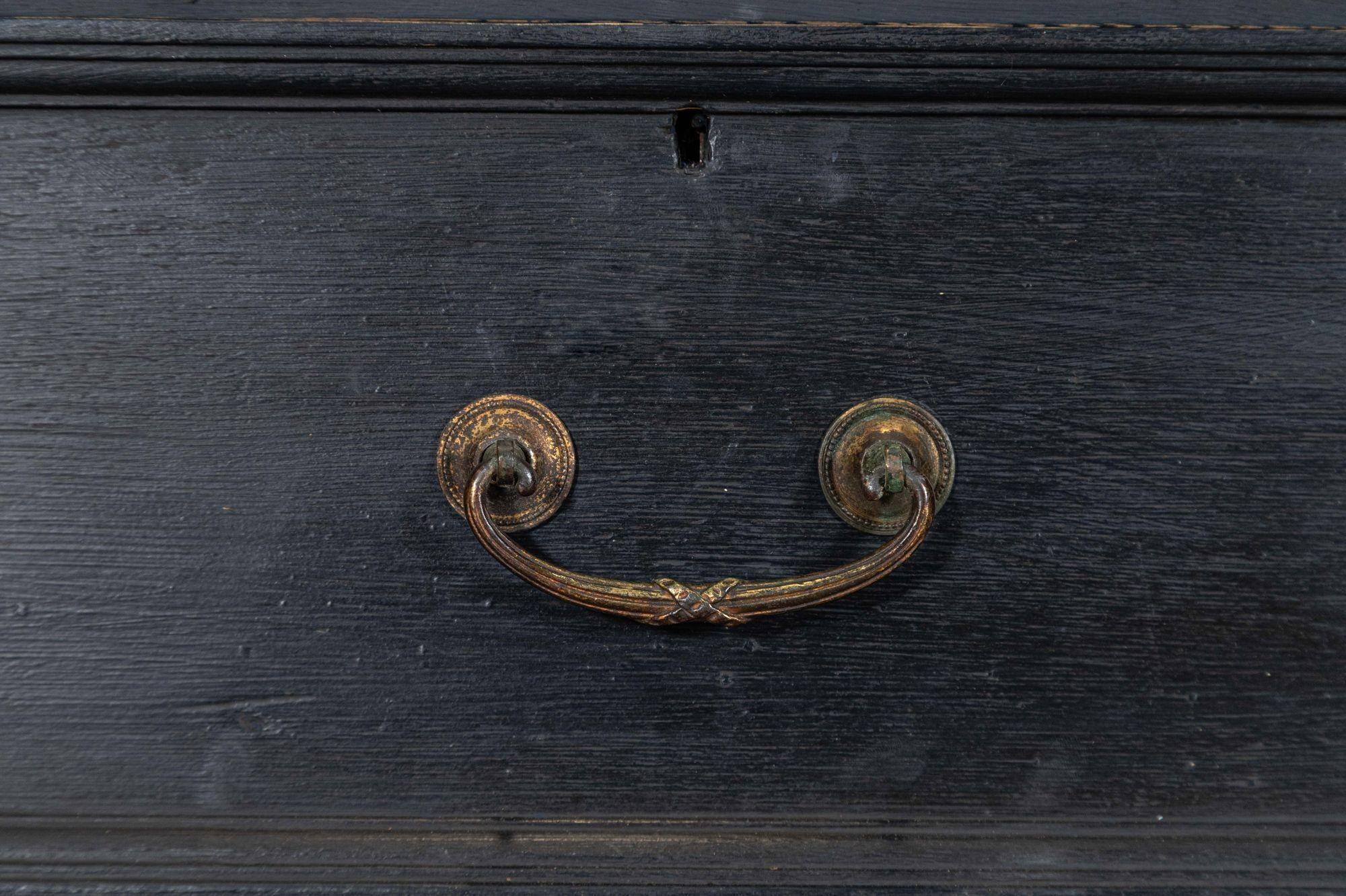 19. Jahrhundert Englisch Oak Painted Wäschepresse im Angebot 9