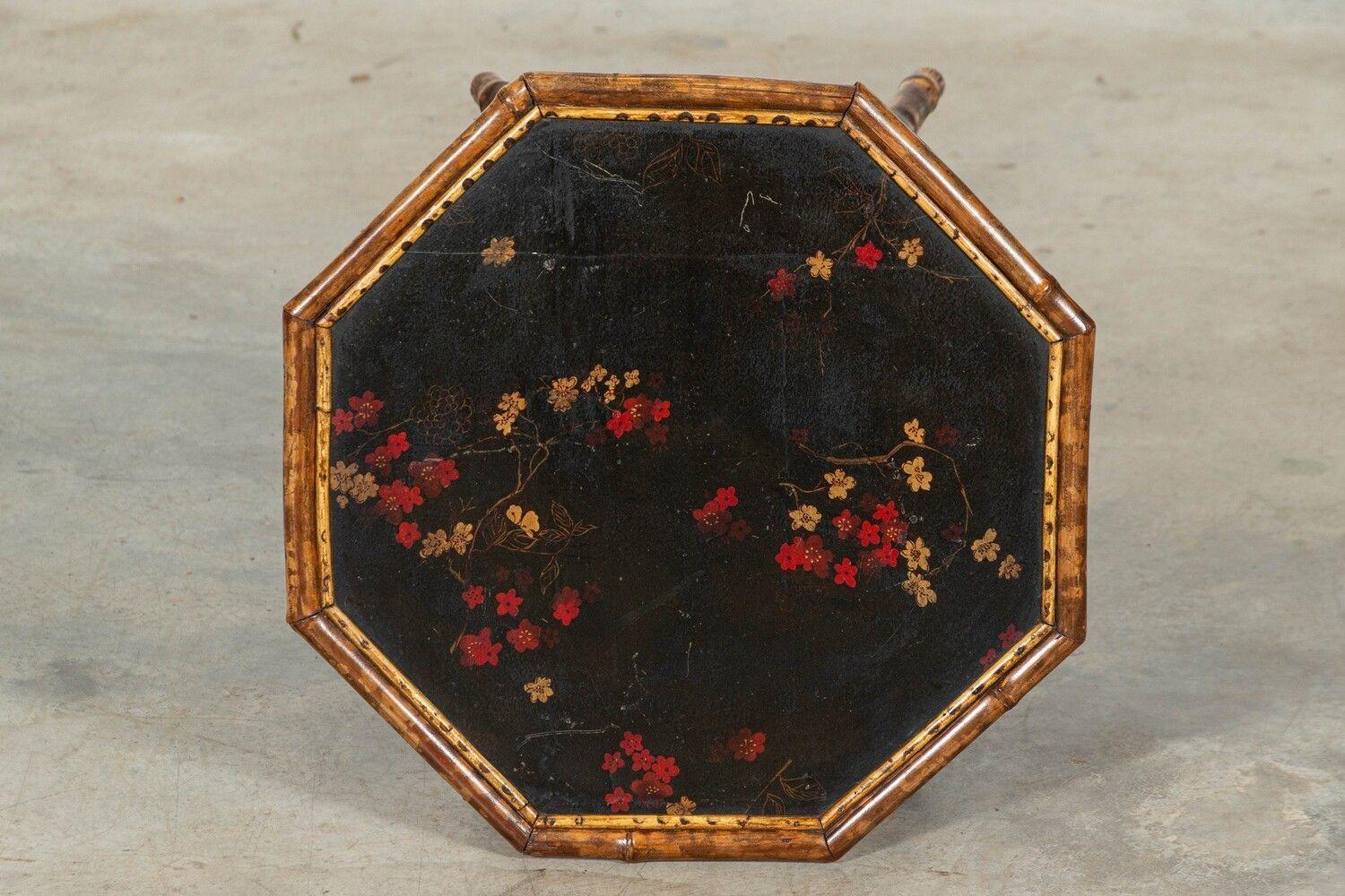 19thC English Octagonal Bamboo Table In Good Condition For Sale In Staffordshire, GB