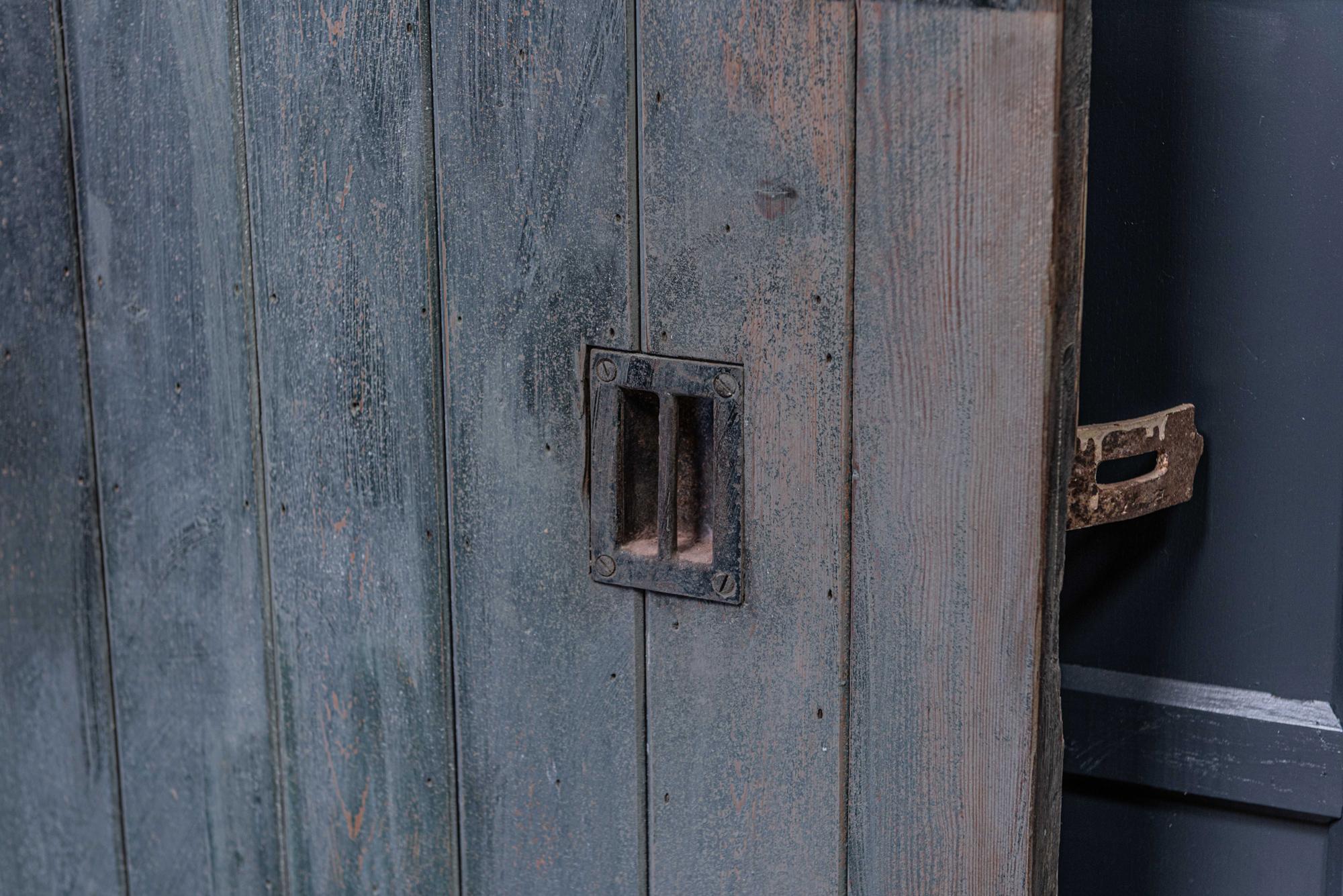 Pine 19th Century English Oversized Sliding Barn Door For Sale