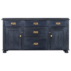 Base per cassettone in pino dipinto inglese del XIX secolo