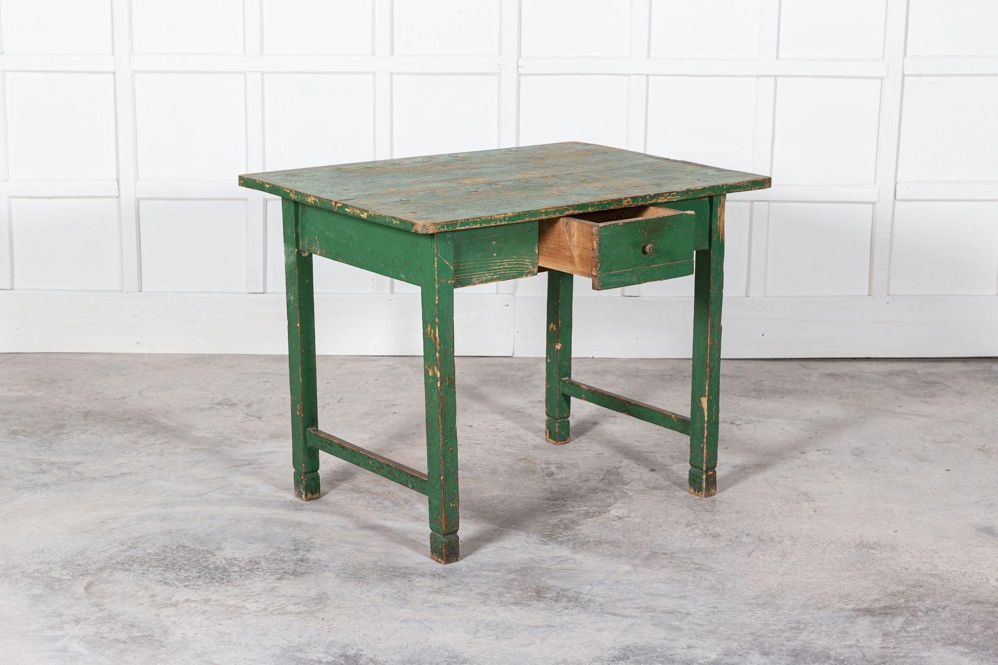 19thC English Painted Prep Table For Sale 5