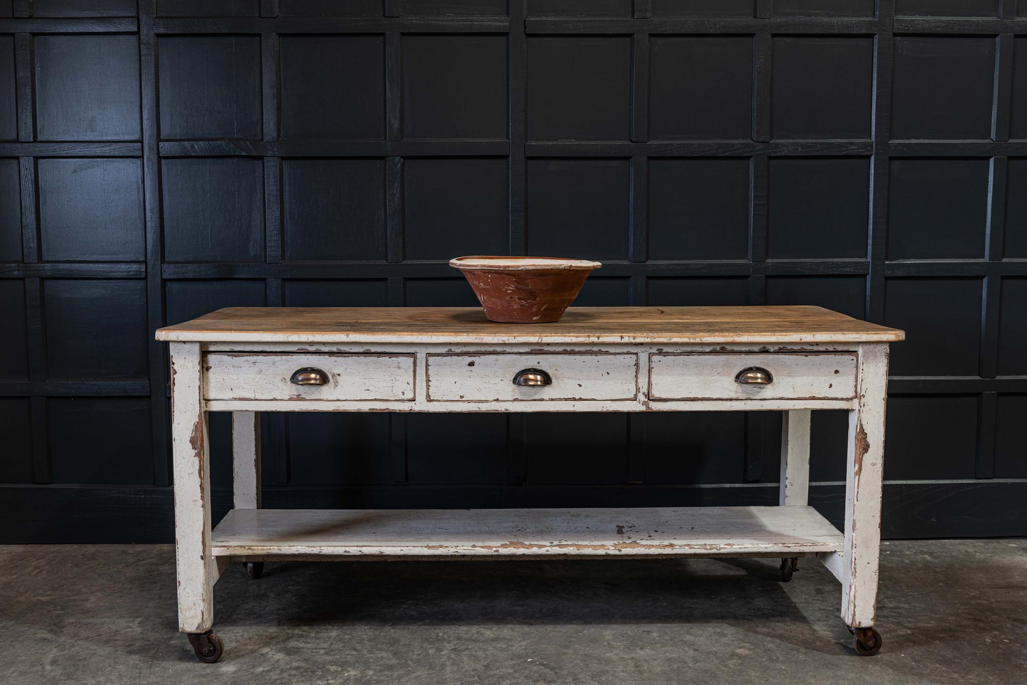 19th Century English Painted Prep Table 5