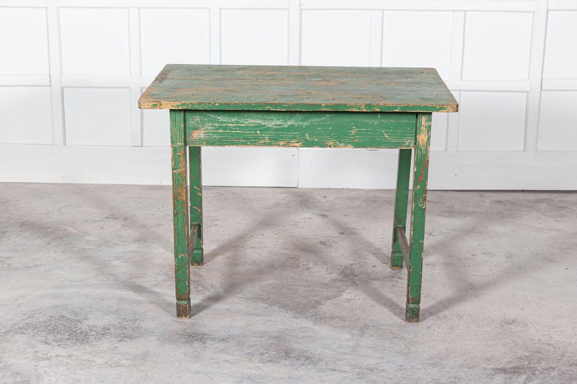 19thC English Painted Prep Table For Sale 8