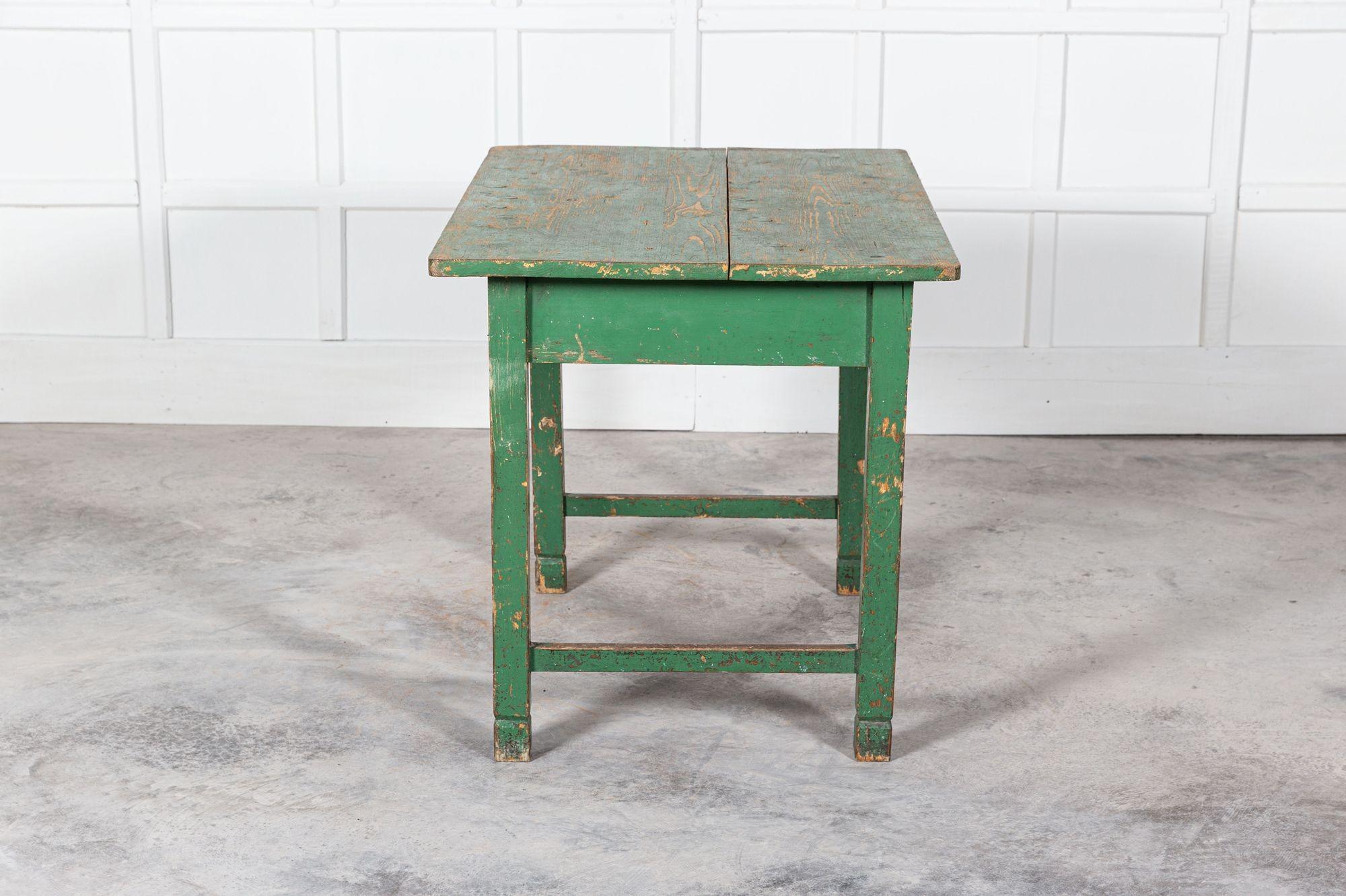 19thC English Painted Prep Table For Sale 1
