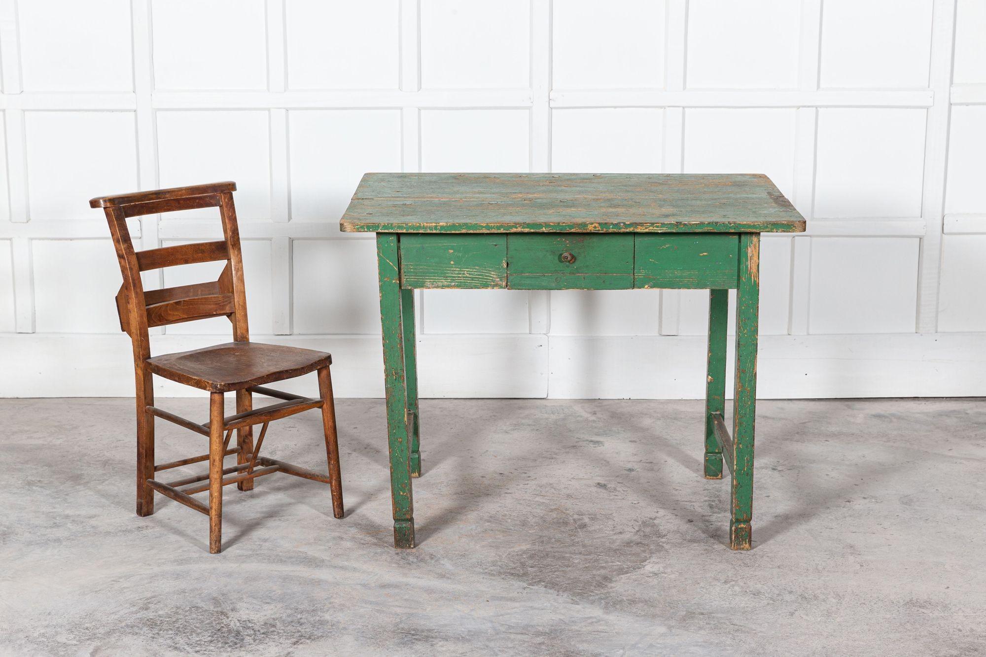 19thC English Painted Prep Table For Sale 2