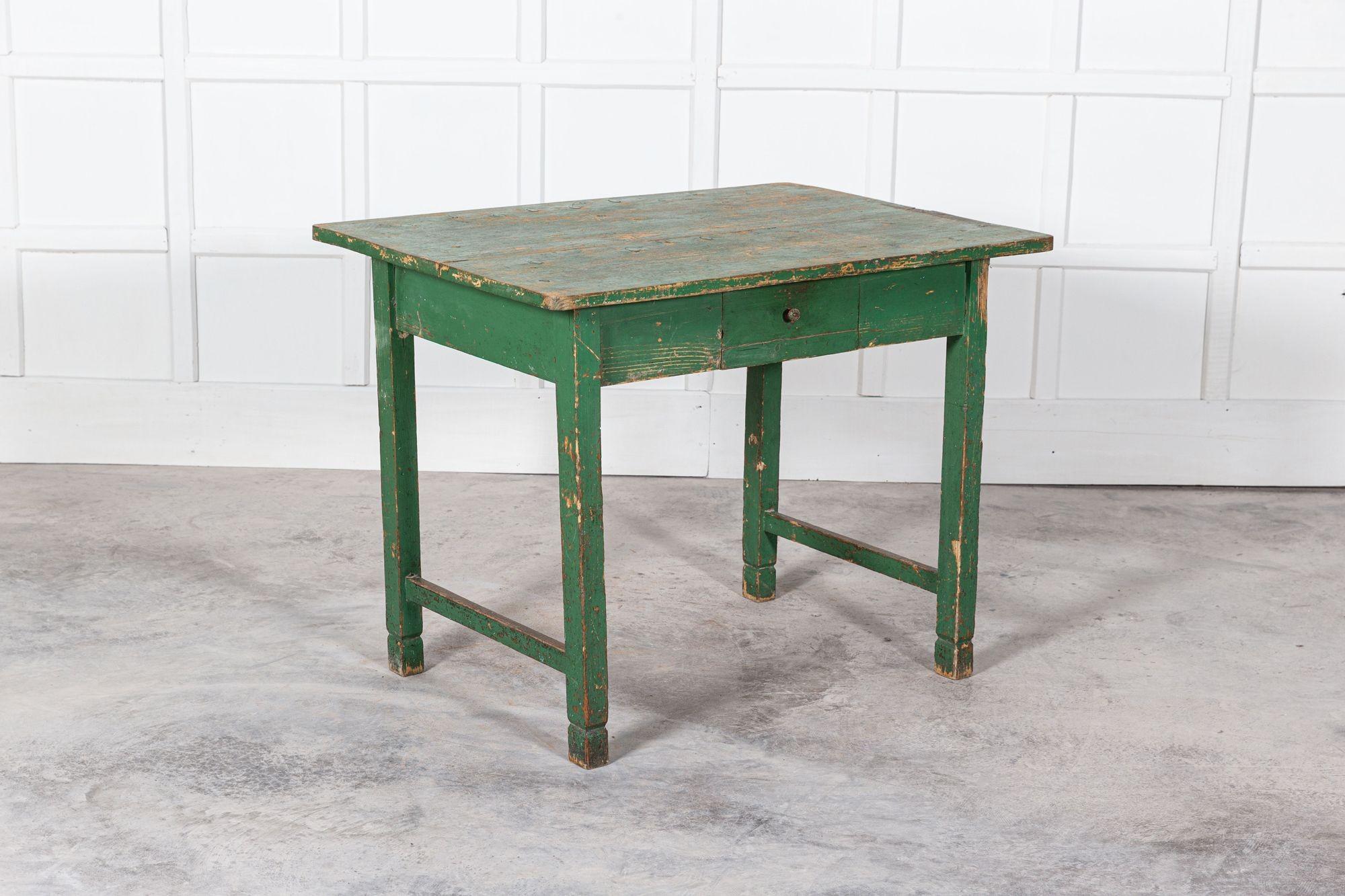 19thC English Painted Prep Table For Sale 4