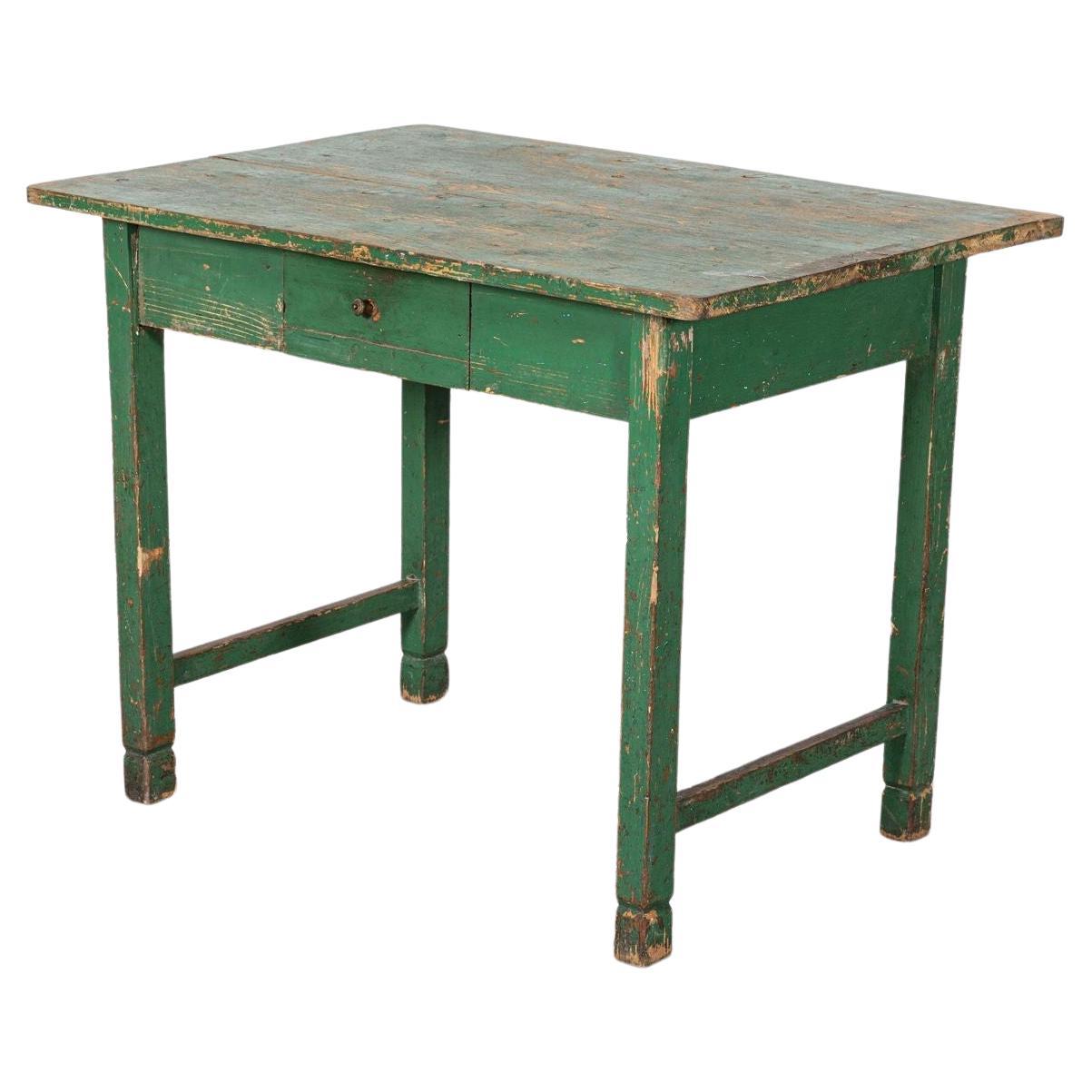 Table de prépeinture anglaise peinte du 19ème siècle