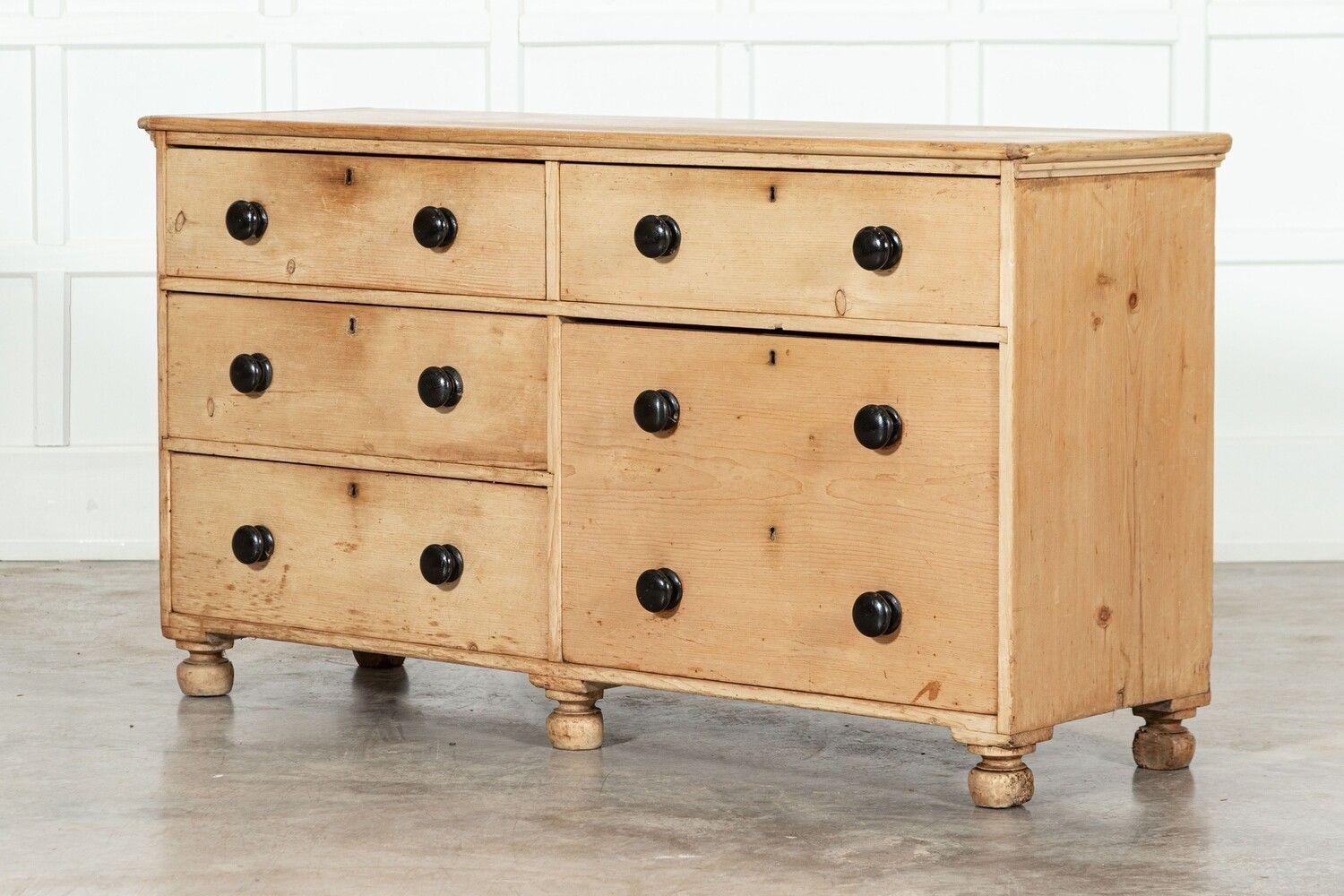 19thC English Pine Bank Drawers In Good Condition In Staffordshire, GB
