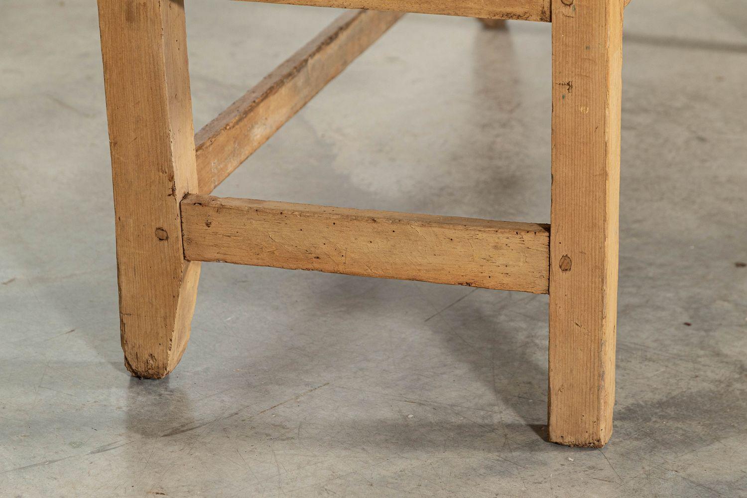 Banc en pin anglais du 19e siècle en vente 5