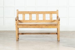 19thC English Pine Bench