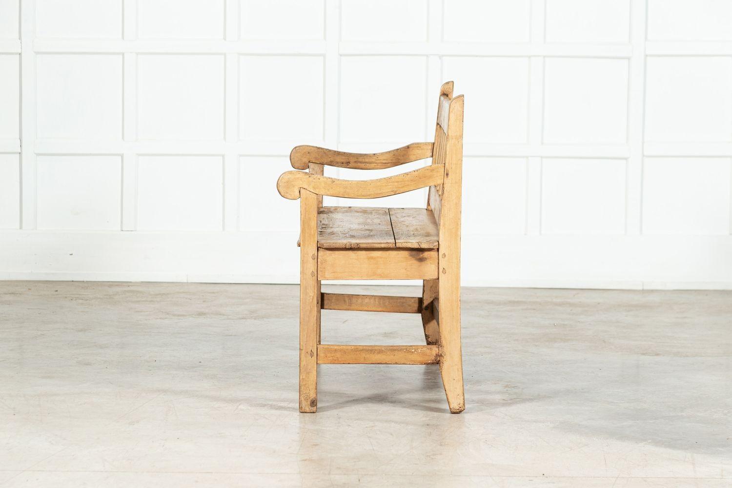 Banc en pin anglais du 19e siècle en vente 3