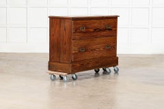 19thC English Pine Campaign Drawers