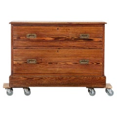 19thC English Pine Campaign Drawers