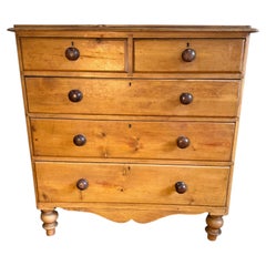 19thC English Pine Chest of Drawers