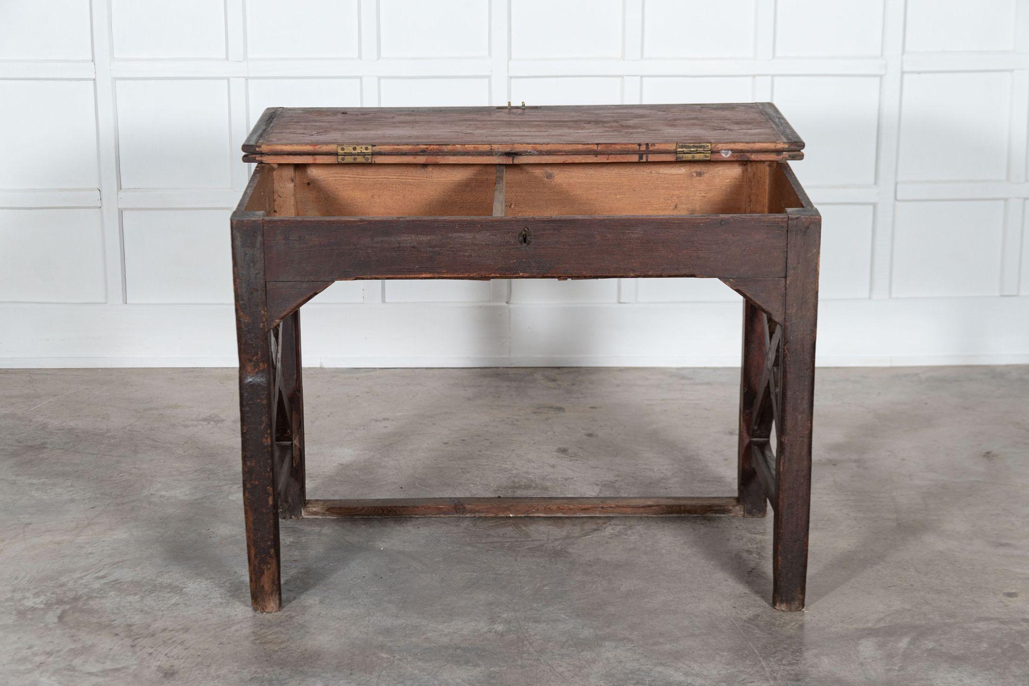 19thC English Pine Clerks Desk For Sale 7