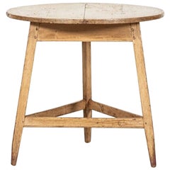 19thC English Pine Cricket Table