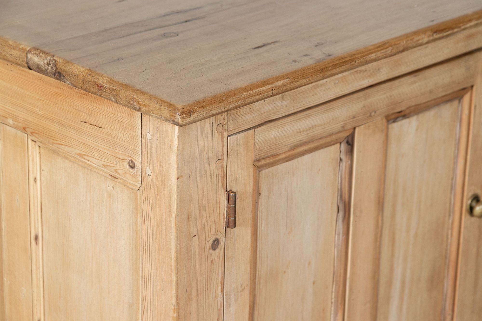19th Century English Pine Dresser Base/ Counter 8
