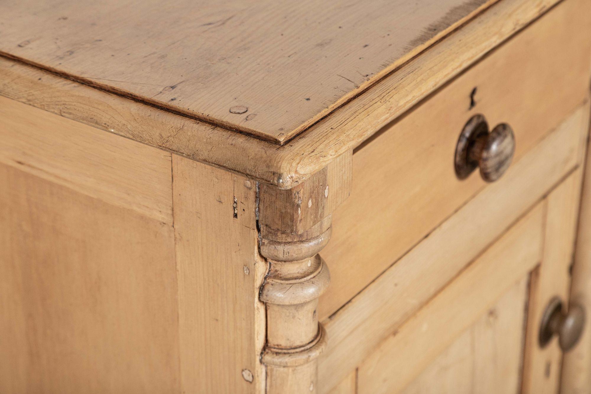 19thC English Pine Dresser Base For Sale 7