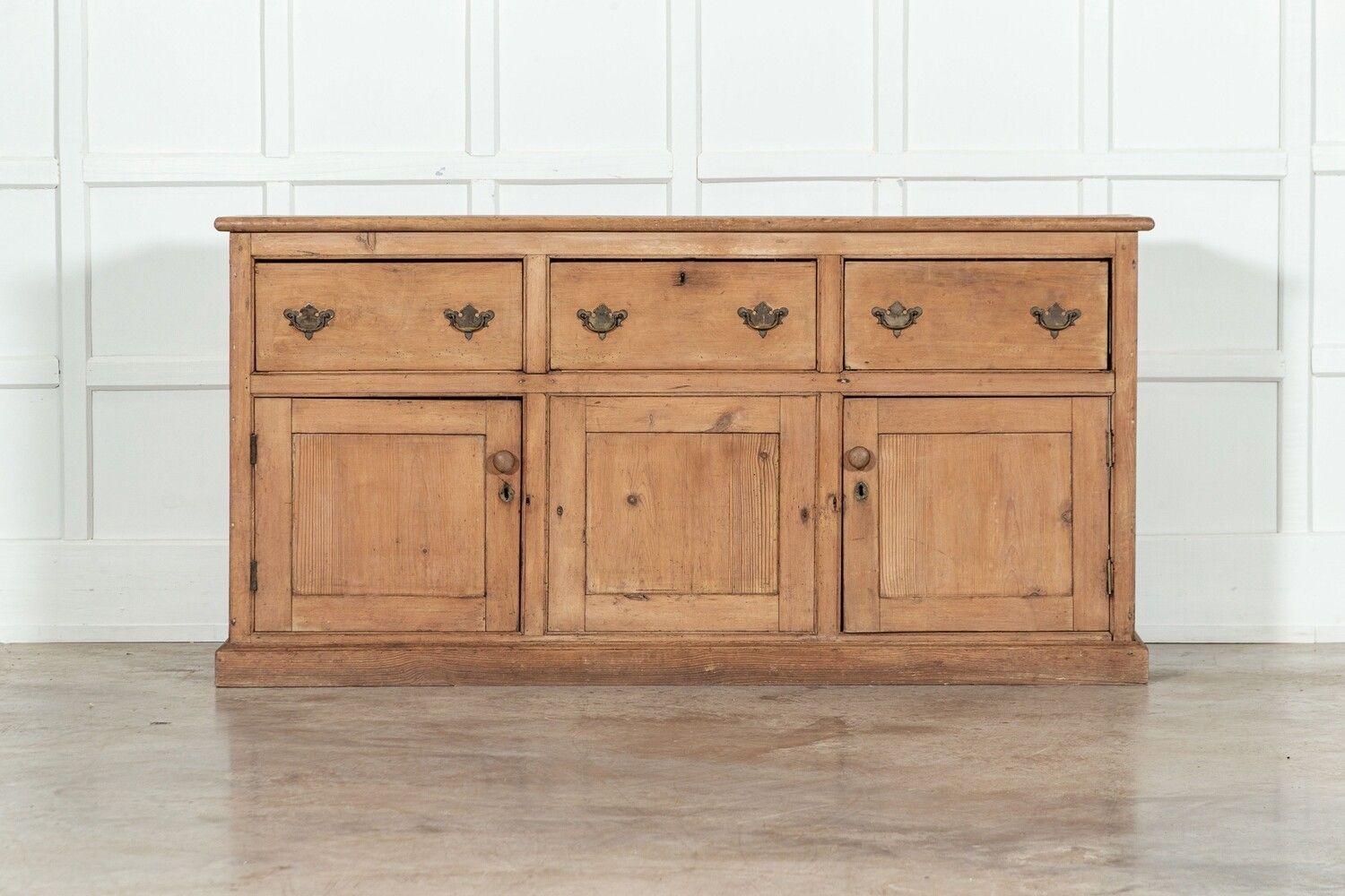 circa 1880
19thC English Pine Dresser Base
sku 1647
W173 x D42 x H87 cm