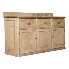 19thC English Pine Dresser Base Antique 19thC English Pine Dresser Base