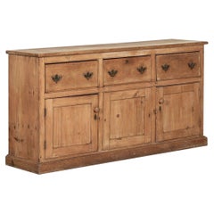 19thC English Pine Dresser Base Antique 19thC English Pine Dresser Base