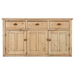 Base de commode en pin anglais du 19e siècle