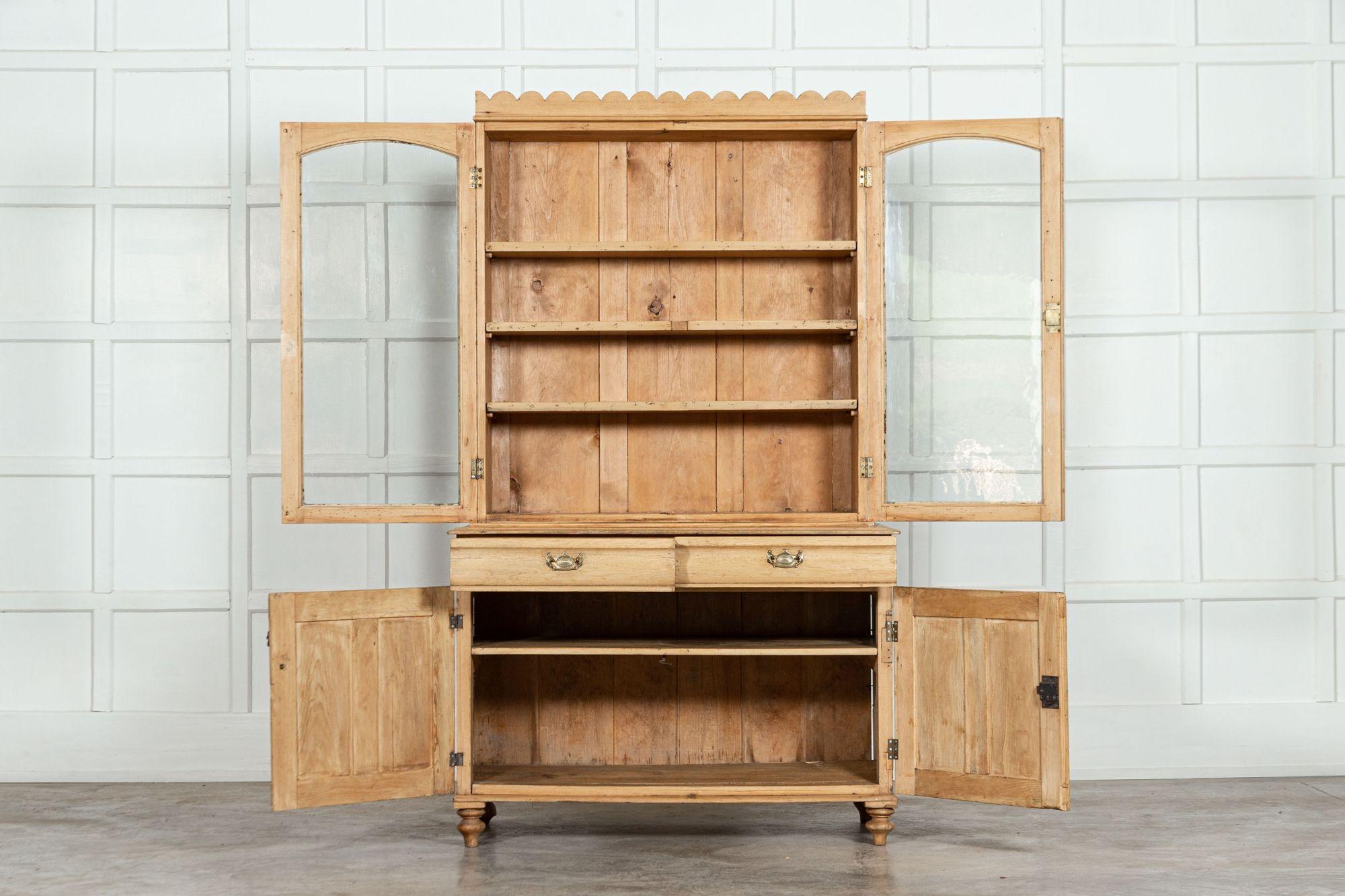 circa 1880
19th century English Pine Glazed Dresser
We can also customise existing pieces to suit your scheme/requirements. We have our own workshop, restorers and finishers. From adapting to finishing pieces including, stripping, bleaching,