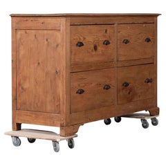19thC English Pine Haberdashery Drawers
