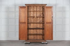19th C English Pine Larder Cupboard
