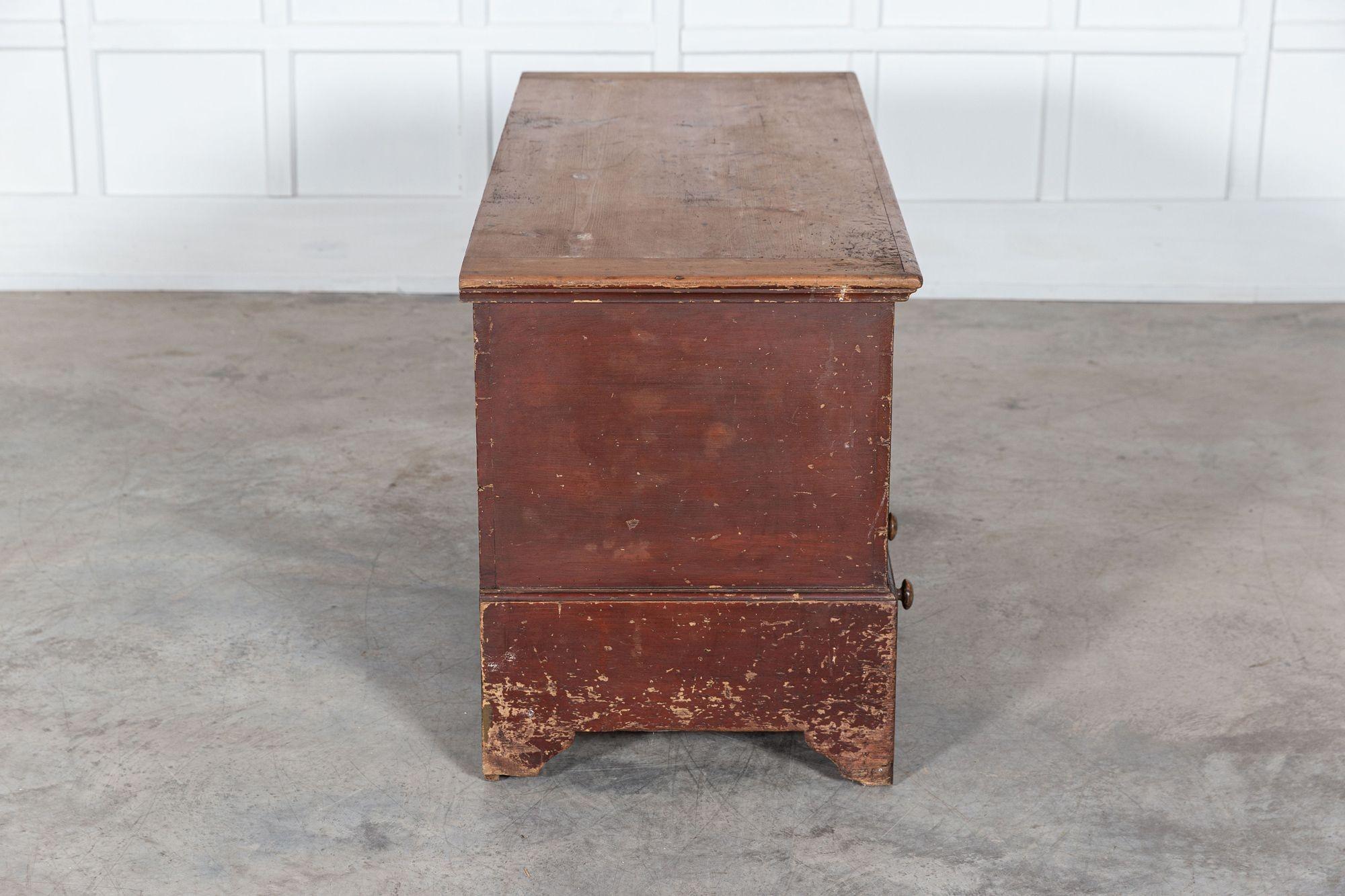 19thC English Pine Mule Chest For Sale 7