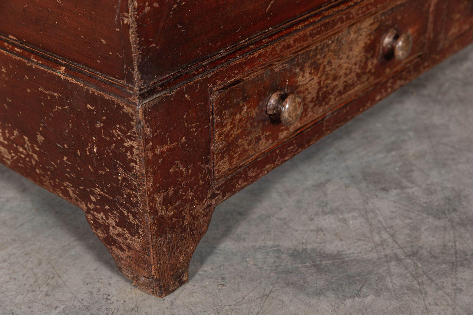 19thC English Pine Mule Chest In Good Condition For Sale In Staffordshire, GB