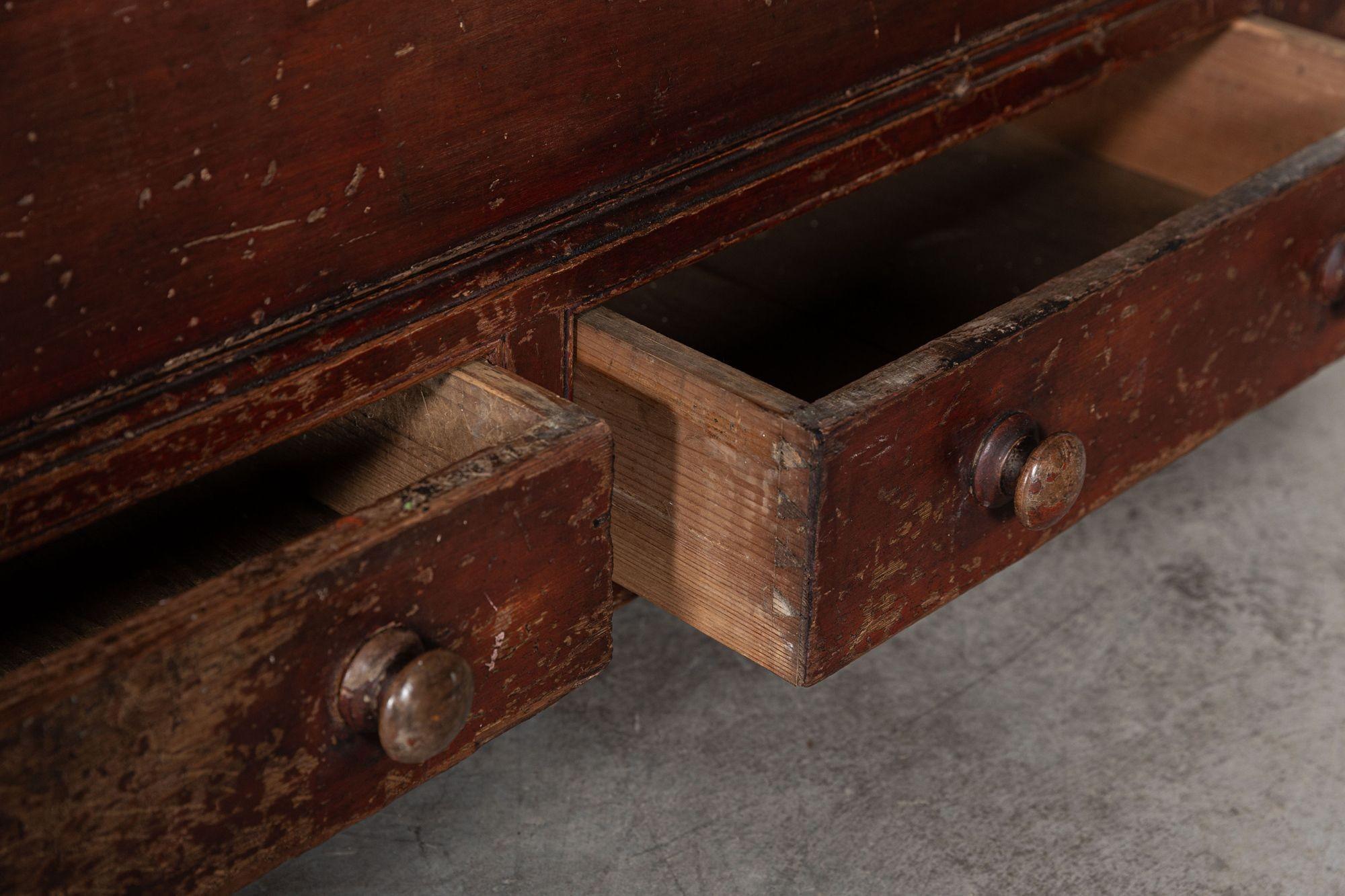 19thC English Pine Mule Chest For Sale 3