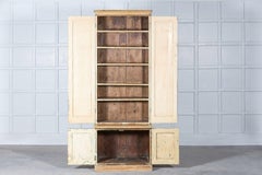 19thC English Pine Tall Cupboard