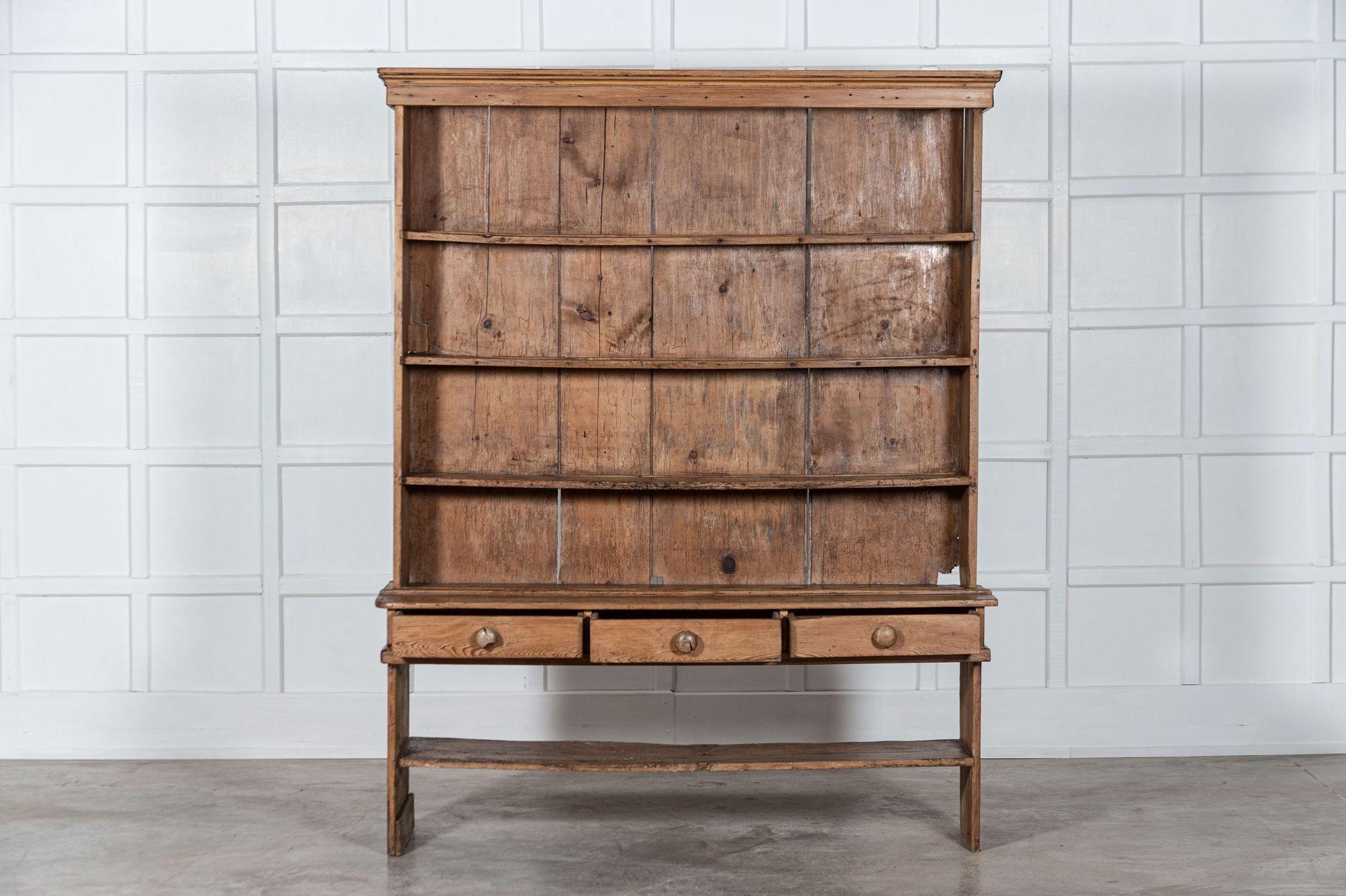 19th Century English Pine Vernacular Dresser 11