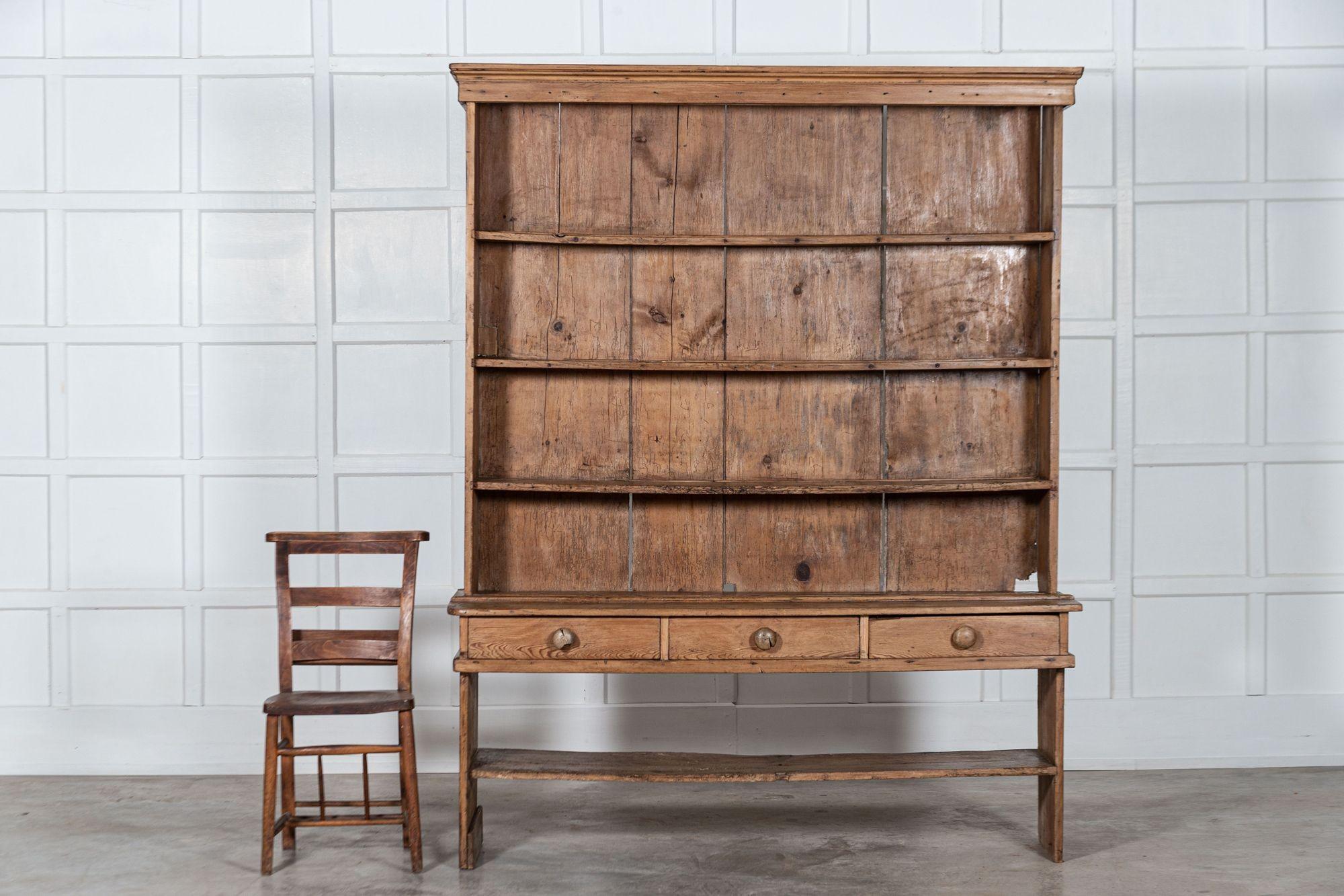 19th Century English Pine Vernacular Dresser 2