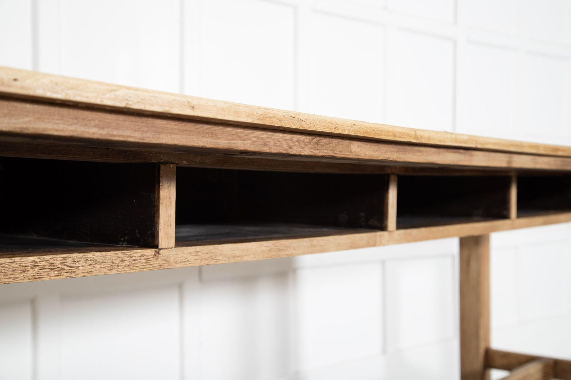 19thC English Pine Work Table For Sale 4