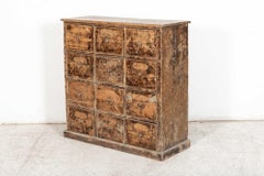 19thC English Pine Workshop Drawers