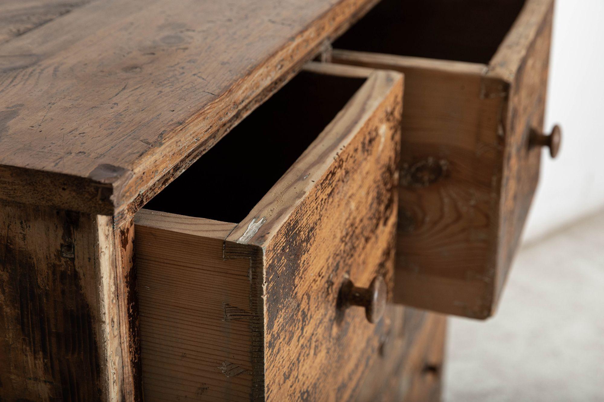 19thC English Pine Workshop Drawers 5