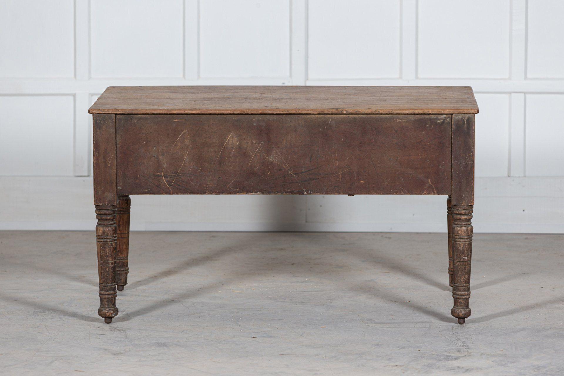 19thC English Pine Writing Desk For Sale 12