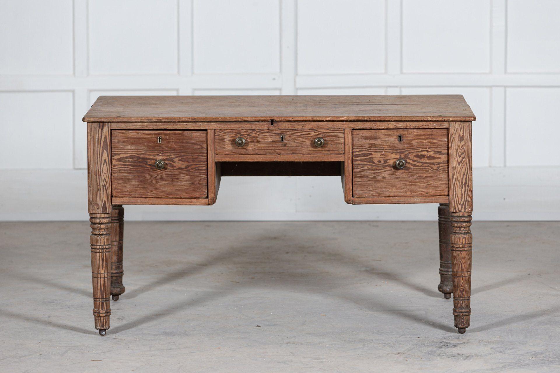 circa 1890
19thC English pine writing desk

Measures: W119 x D73 x H68cm.