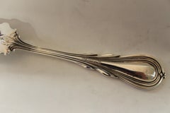 19th Century Silver Plate "Lily" Pattern Hand Engraved Fish or Dessert Slice