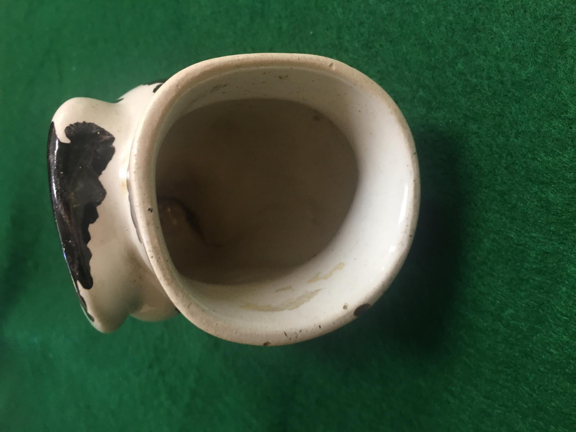 Stirrup Cup 19thc English Staffordshire Large Hound's Head For Sale 4